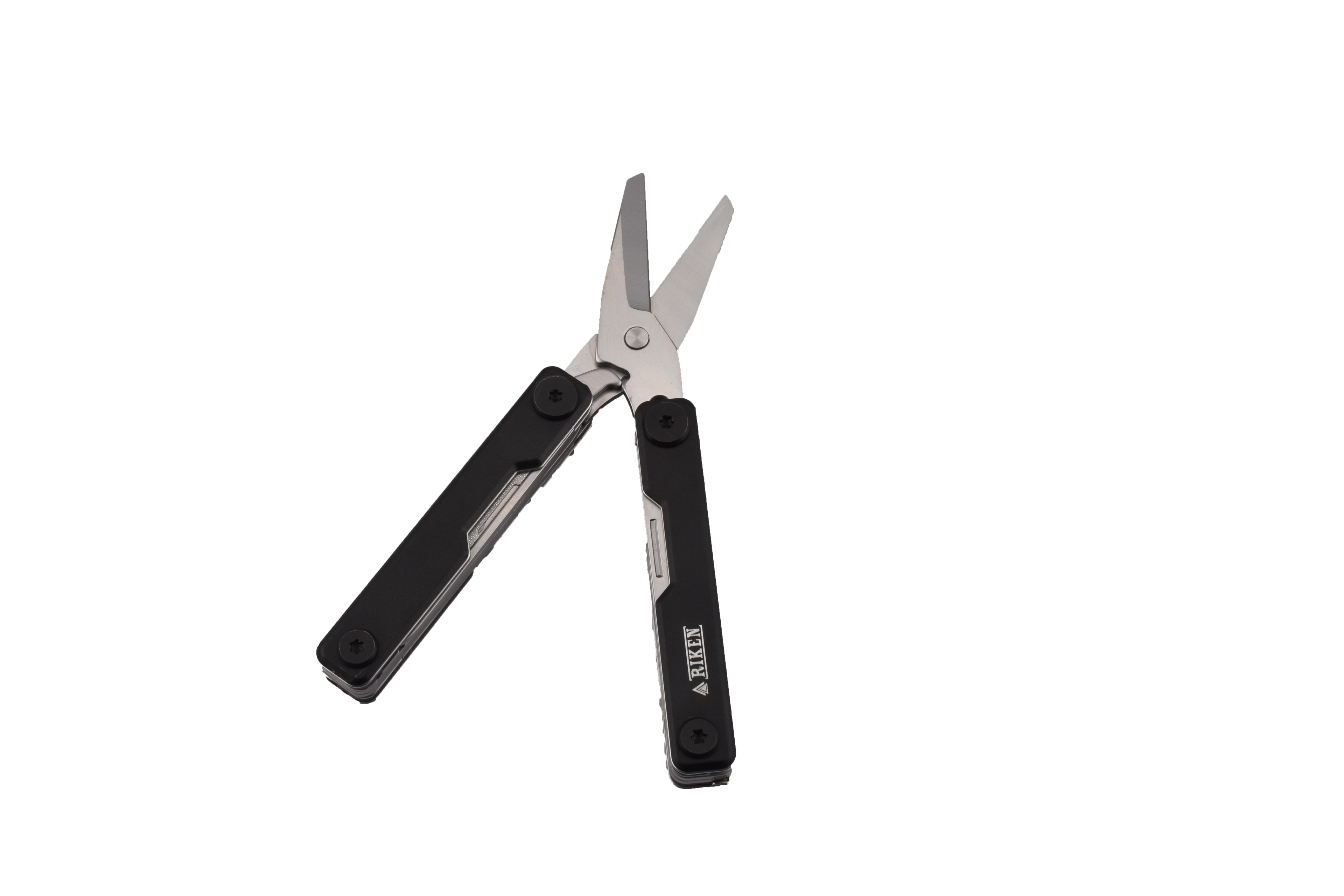 Riken Mate multitool — cımbız, SIM iğnesi ve tornavida detayı